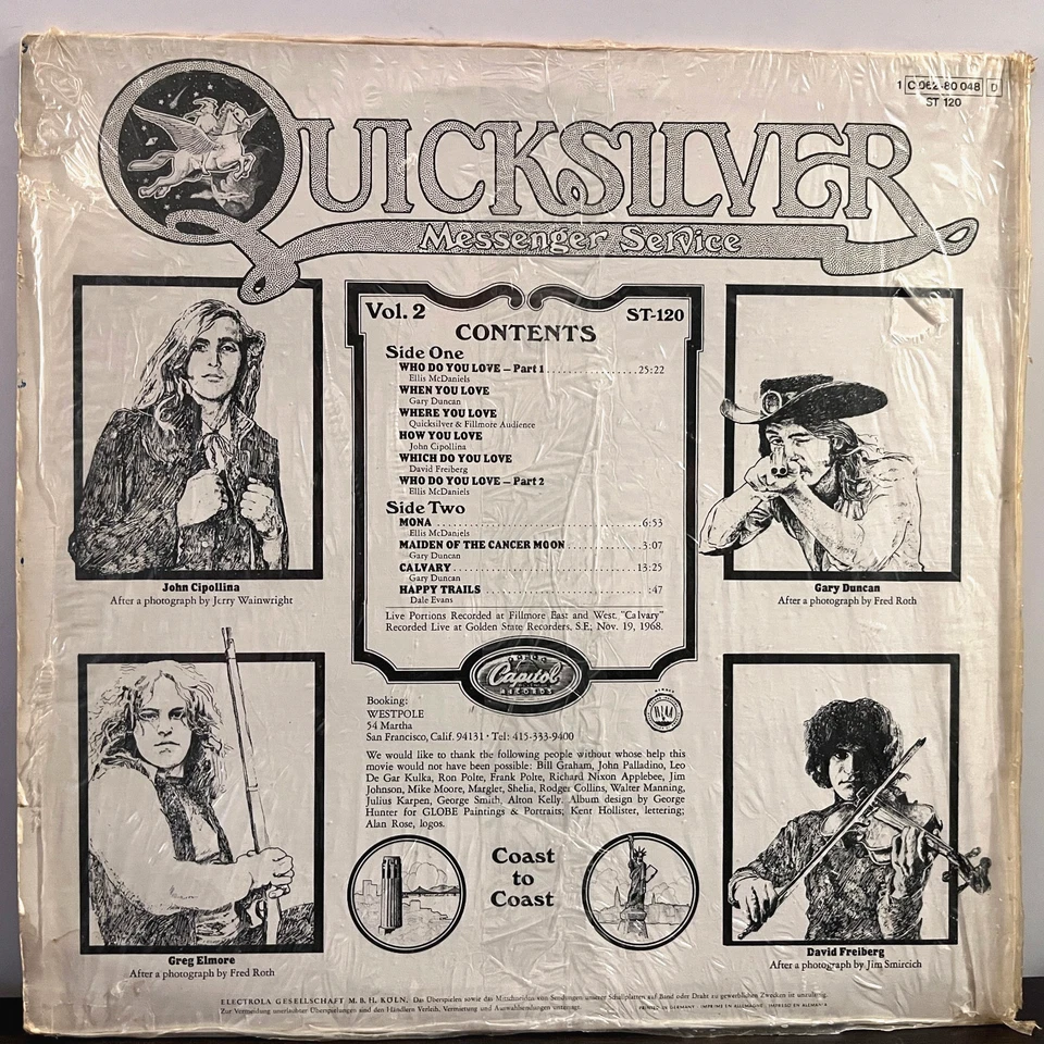 QUICKSILVER MESSENGER SERVICE - Happy Trails (Germany) 12" Vinyl Record LP - VG+ - Image 2 of 3