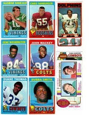 1971-79 Topps FOOTBALL lot Low Grade--M.Fernandez RC, Snead, Mackey, more!!