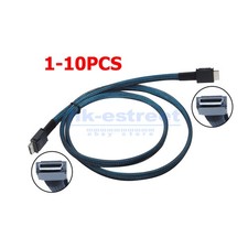 Lot 1-10X OCuLink PCIe SFF-8611 4i To OCuLink SFF-8611 SSD Data Active Cable 1M