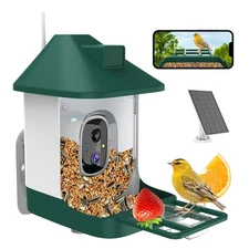Bird Feeder with Camera,Smart Birdwatching Camera with Solar Powered,AI Ident...