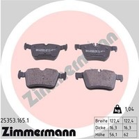 Zimmermann BremsbelÄGe Passend FüR MERCEDES-BENZ C-KLASSE W205 S205 C205 A205