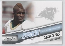 2010 Playoff Prestige Rookie Draft Picks Light Blue /999 David Gettis #229 0l2
