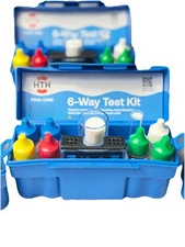 HTH Pool Water Test Kit, 6 new 6-Way Liquid Test Kits essential for balance