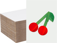 200 Pack White Corrugated Cardboard Sheets 5X7 Inch, Corrugated Cardboard Layer