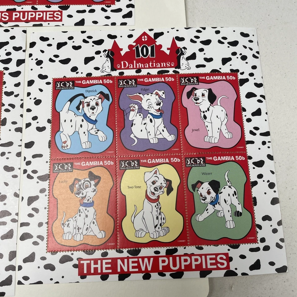 1997 Gambia Disney Dalmatian Stamp Sheets. Total of 24 stamps. MNH - Image 4 of 4