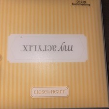 CTMH Close To My Heart - Summertime - D1218 Acrylix Stamp Set New