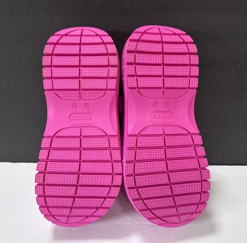 CROCS Rosa BARBIE THE MOVIE MEGA CRUSH ZOCCOLO W10 M8 Nuovo con etichette Jibbitz Charm - Foto 4 di 7