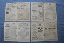 PROGRAMME THÉÂTRE MUSÉE BOSTON 1896-1902 - LOT DE 4 - K 2741