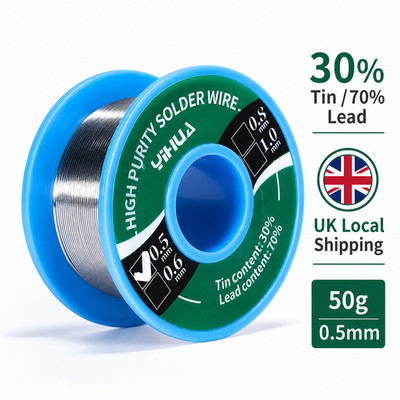 0.5mm 50g Rosin Core Solder Wire Reel for Electronics PCB Repair