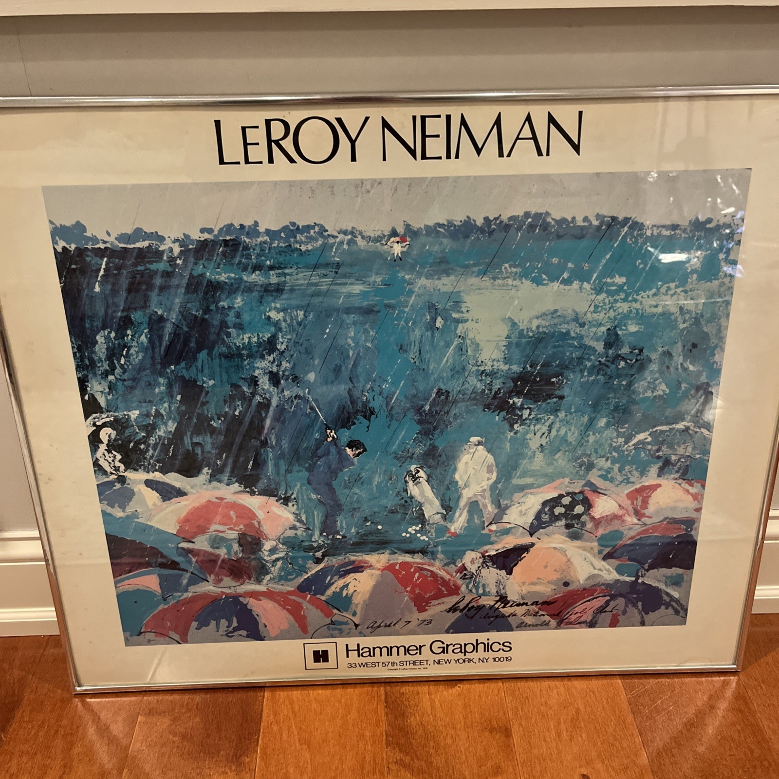 Leroy Neiman Golf Print of Arnold Palmer at Augusta National Golf Club
