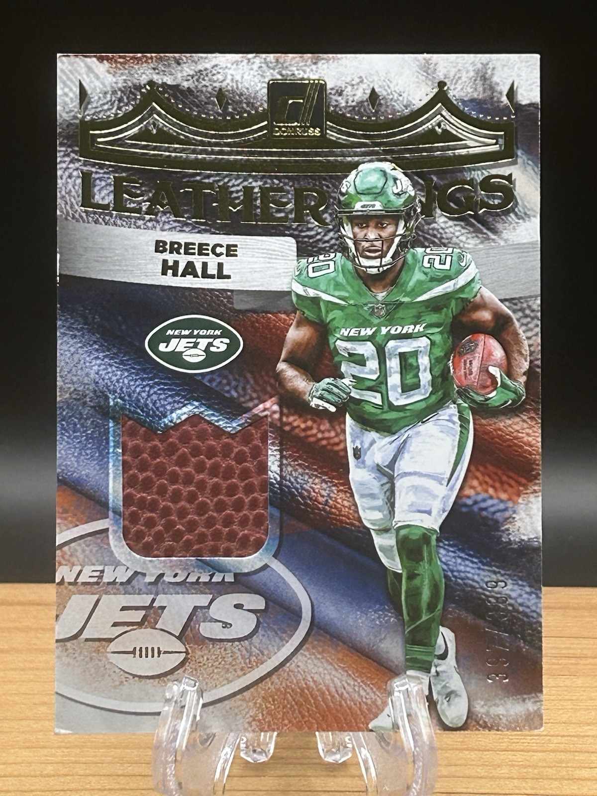 Breece Hall Panini Donruss Leather Kings Memorabilia #LK9 Base