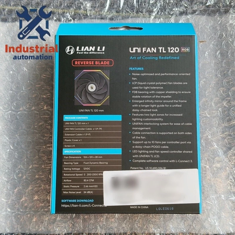 Lian Li UNI FAN TL 120 120mm Reversed Black ARGB Fan - Image 4 of 4
