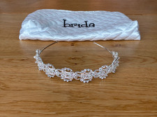 Marionat Silver Crystal Bridal Tiara Crown   Wedding Headpiece Pageant Quincea e