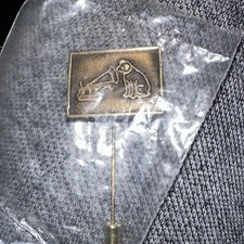 NEW / Sealed Vintage RCA Victor Nipper Dog Phono Gold Tone Stick Pin 