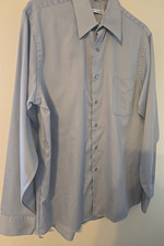 Geoffrey Beene Gray Long Sleeve Dress Shirt Men's Large