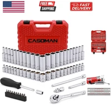 1/4-Inch Drive Master Socket Set with Ratchets, Adapters, Extensions with 1/4...