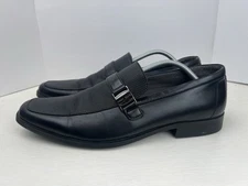 PERRY ELLIS PORTFOLIO Justin Black Dress Shoes Ultra Foam Mens 11.5 M