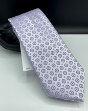 Calvin Klein Men's Silk Blend Tie  Purple  Geometric  NEW MSRP: 69.50