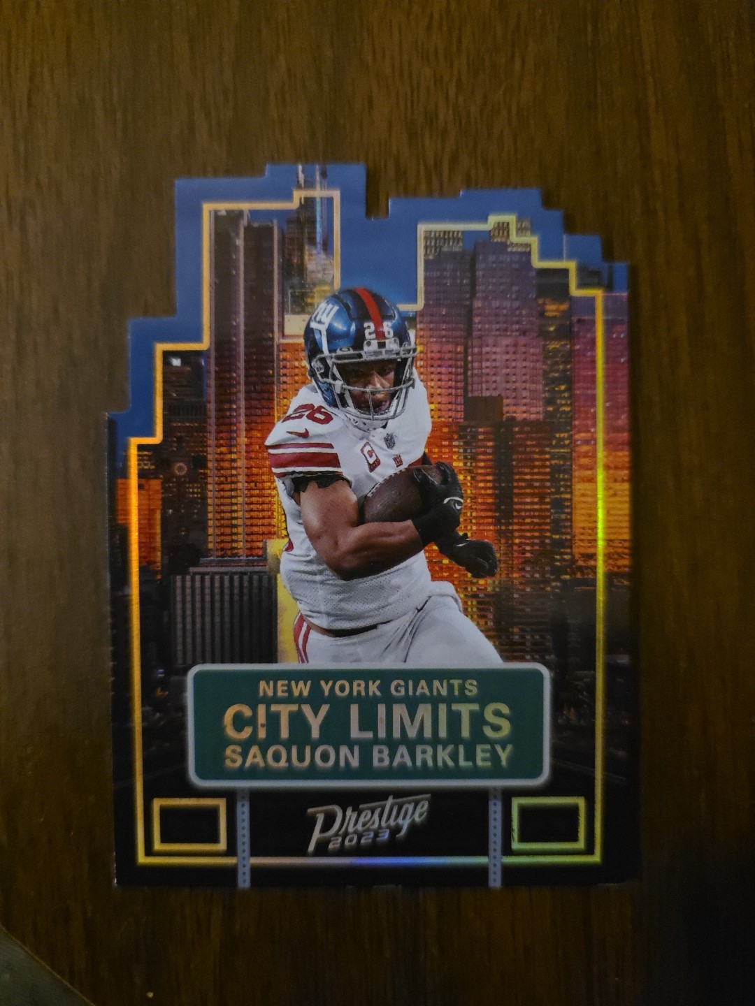 2023 Prestige City Limits SAQUON BARKLEY CL-9 Case Hit SSP New York Giants