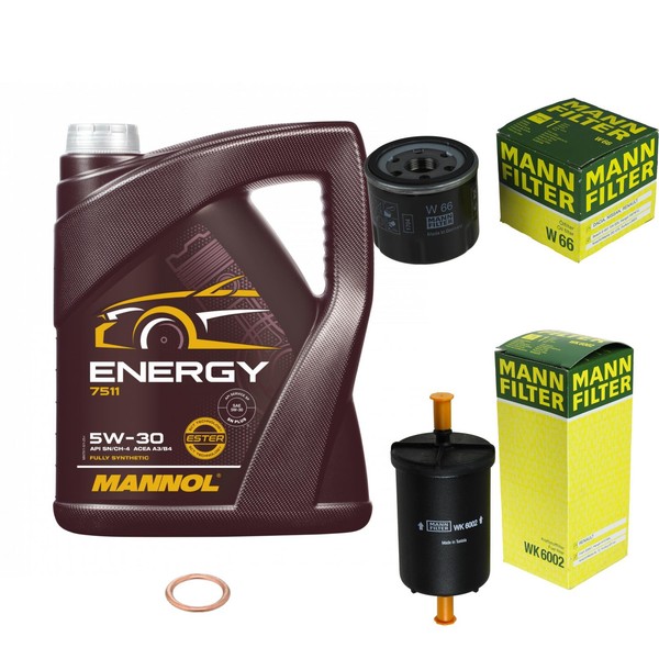 Inspektionspaket 5L Mannol Energy 5W-30 FüR Renault Twingo II 1.2 16V Clio III-image