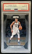 2017-18 Panini Prizm Giannis Antetokounmpo #182 Bucks PSA 10 GEM MINT