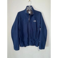 The North Face WindWall Fleece Jacket Mens Medium Navy Blue Full Zip Softshell
