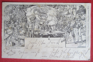 Orig. Postkarte Propaganda Studentika Burschenschaft Verein Südmark Graz 1900