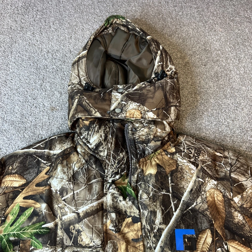 Chaqueta Rogers Mujer Mediana Realtree Edge Camuflada Capucha Aislada Abrigo de Caza Foto 4 de 4