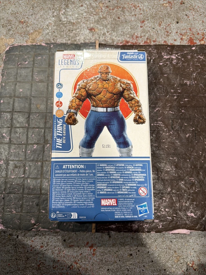 Figura de acción The Fantastic Four: First Steps Marvel Legends The Thing 6" Foto 4 de 4
