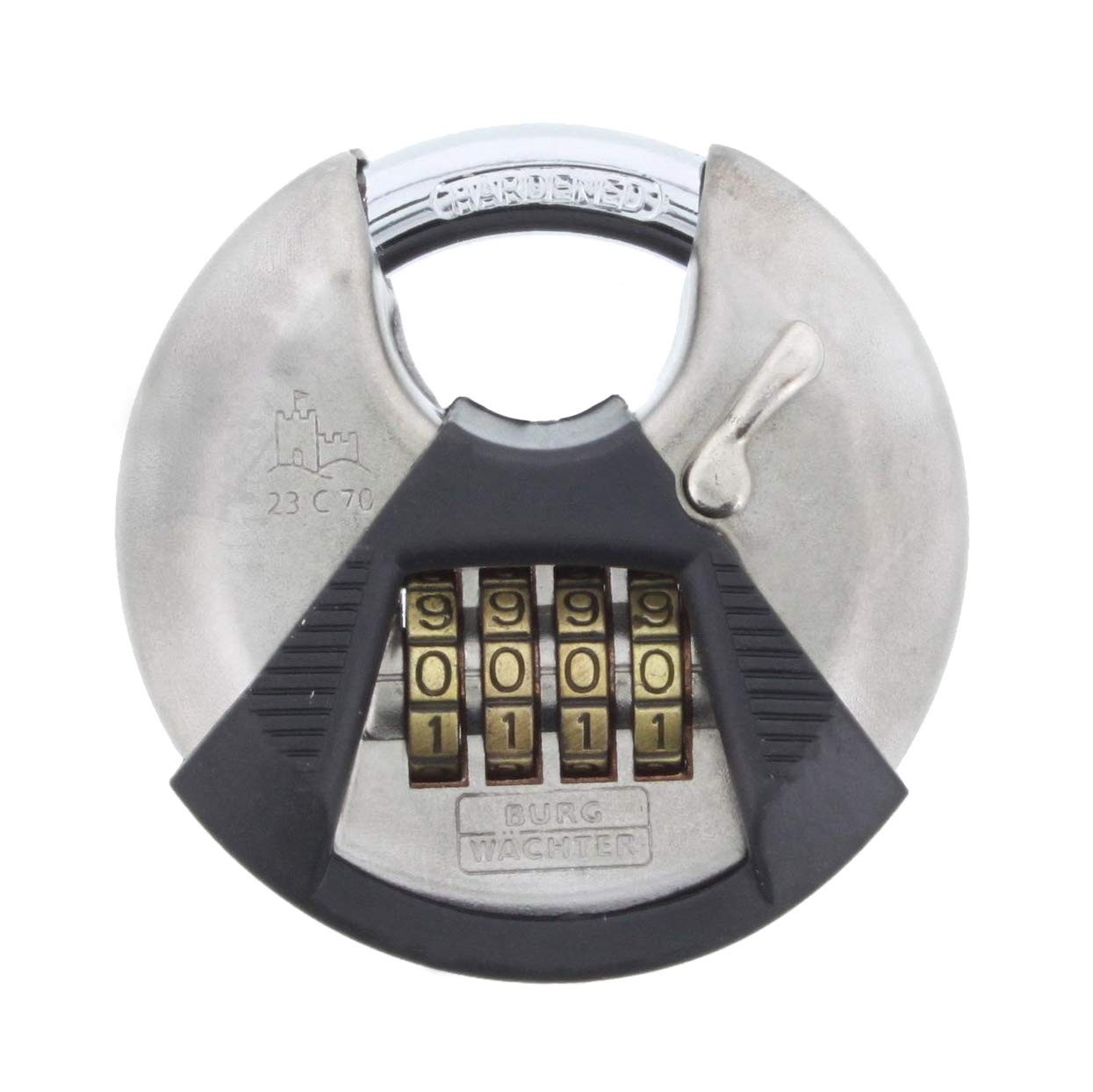 BURG-WCHTER U-lock with Numerical Code Circle 23 C 70 SB Stainless Steel Sing 10490₽