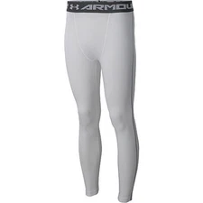 under armour mens heatgear armour compression leggings anti-odor white pick size