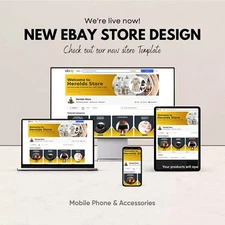 Responsive ebay HTML Listing Template design, auctiva, inkfrog, Listing Template