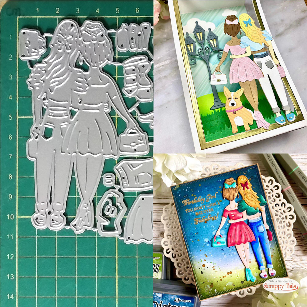 Girl Metal Cutting Dies Scrapbooking Paper Crafts Embossing Stencils Template