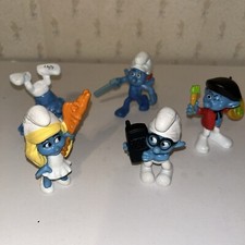 Smurfs McDonalds Figures Lot of 5 Happy Meal Toys 2011-2013
