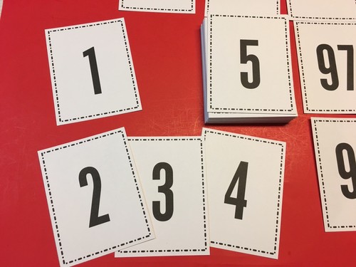 Full Sized - Numbers 1-100 flash cards. 5.5 x 4.25 Pre-k, Preschool Math Number - Picture 5 of 9