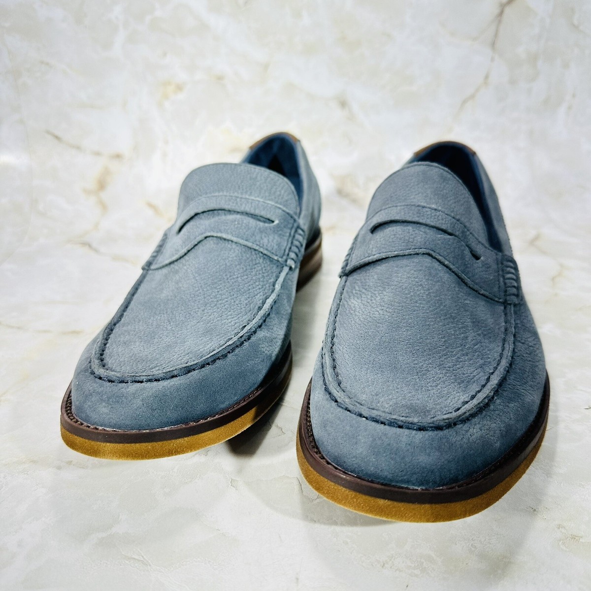 ASTON GREY Toldijk Penny Loafer Comfort Shoes Gray Men\'s Size 9.0 ASTON GREY Toldijk Penny Loafer Comfort Shoes | Mercari main image 2