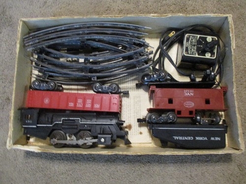 Vintage 1950s #14755 w Box Complete w Track Transformer 4 Cars Instructions - Picture 2 of 22