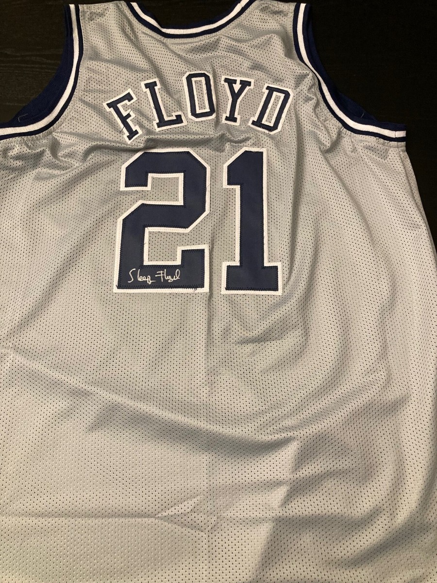 Georgetown Hoyas Eric Sleepy Floyd signed Jersey W/COA | eBay