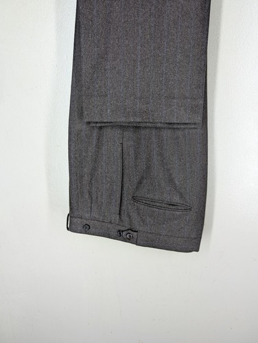 Paul Stuart 100% Pure Wool Suit Wide Lapels Pleated Pants US Size 36 Short - Picture 20 of 20