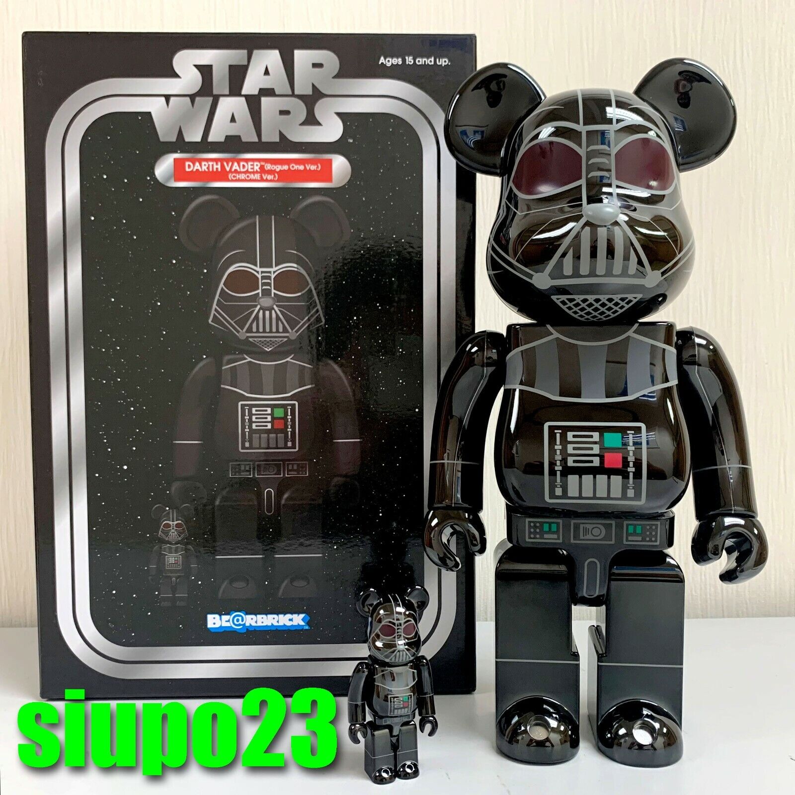 BE@RBRICK DARTH VADER Chrome 100％&400％フィギュア - urtrs.ba