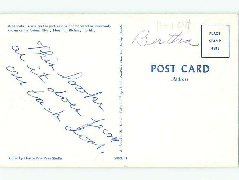 Pre1980 RIVER New Port Richey Near Palm Harbor & Clearwater & Tampa