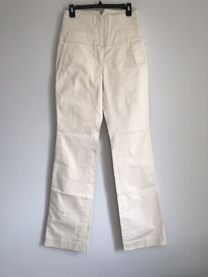 NWT MAURO GRIFONI DENIM COTTON ELASTANE CREAM POCKET JEANS SIZE 42