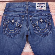 True Religion Jeans Men’s 29 (Fit 32x32.5) Blue Straight Leg Made In USA