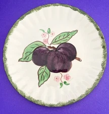blue ridge southern pottery plate plums Made In USA 8.5”SALE!