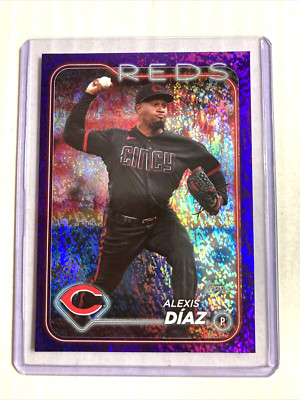 2024 Topps #297- ALEXIS DIAZ Purple Foilboard SP #'d/799