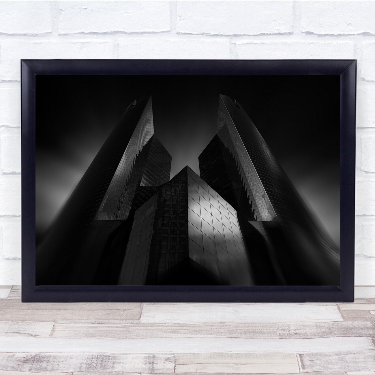 Architecture City Cityscape Urban Modern Glass Windows Facade Wall Art Print