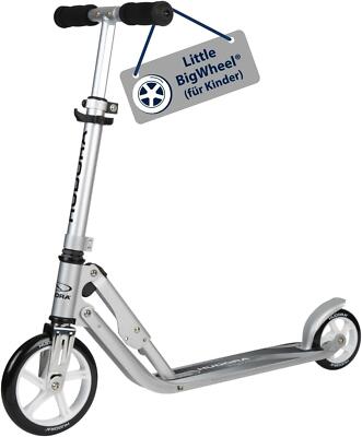 HUDORA Little BigWheel  Scooter Silber Tretroller Kickroller Roller Cityroller