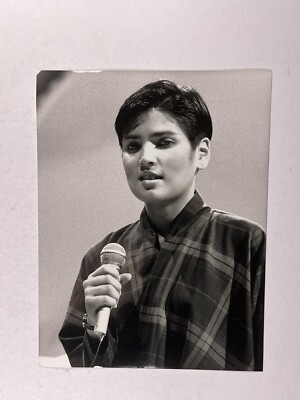 Tanita Tikaram Foto Original Schwarz Und Weiß Ron Lucas Show 4. Februar 1991