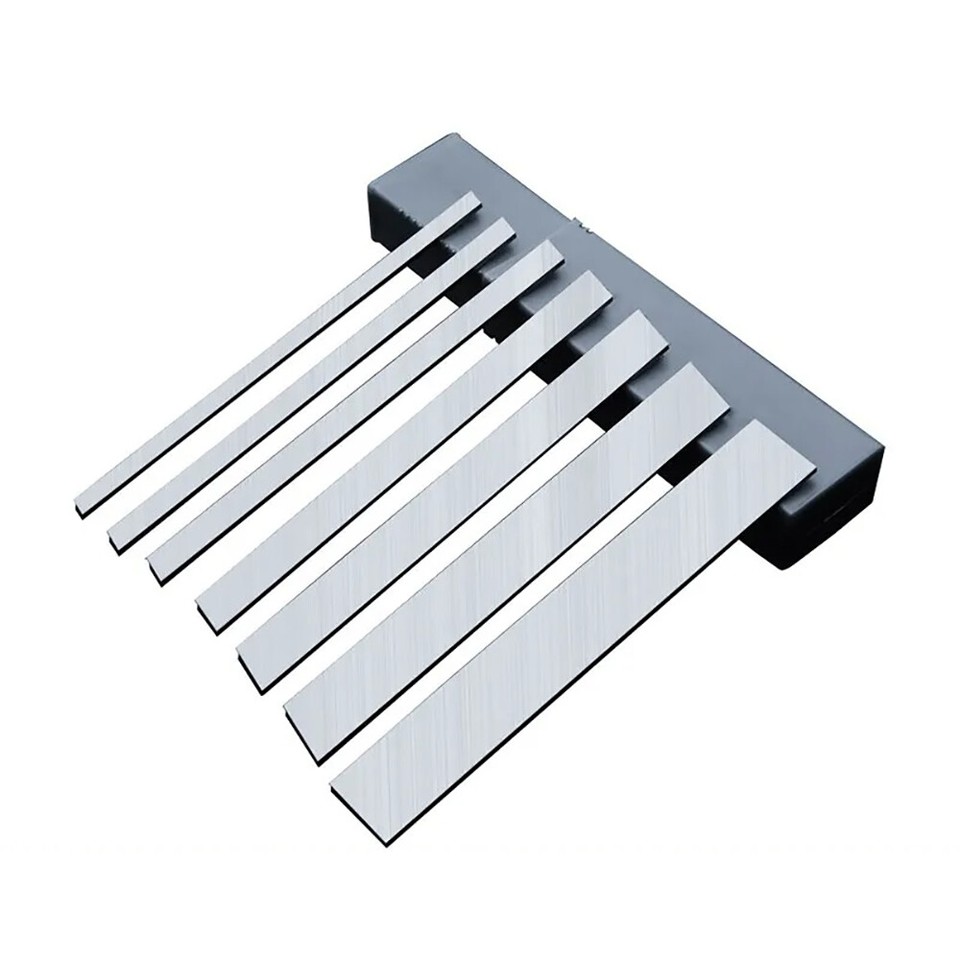 Barra piatta in acciaio dolce brillante 20 mm x 5 mm x 100 mm EN3B