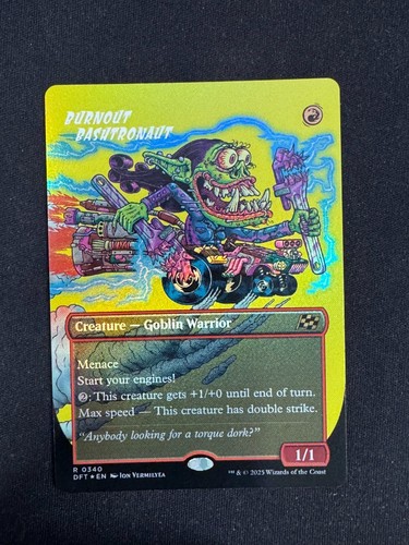 Burnout Bashtronaut (FOIL BORDERLESS) - Aetherdrift (Magic the Gathering) - 第 1/2 張圖片